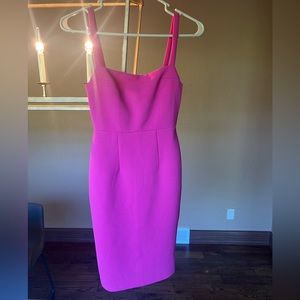 NWOT Hello Molly Bright Pink Form Fitting Dress XS